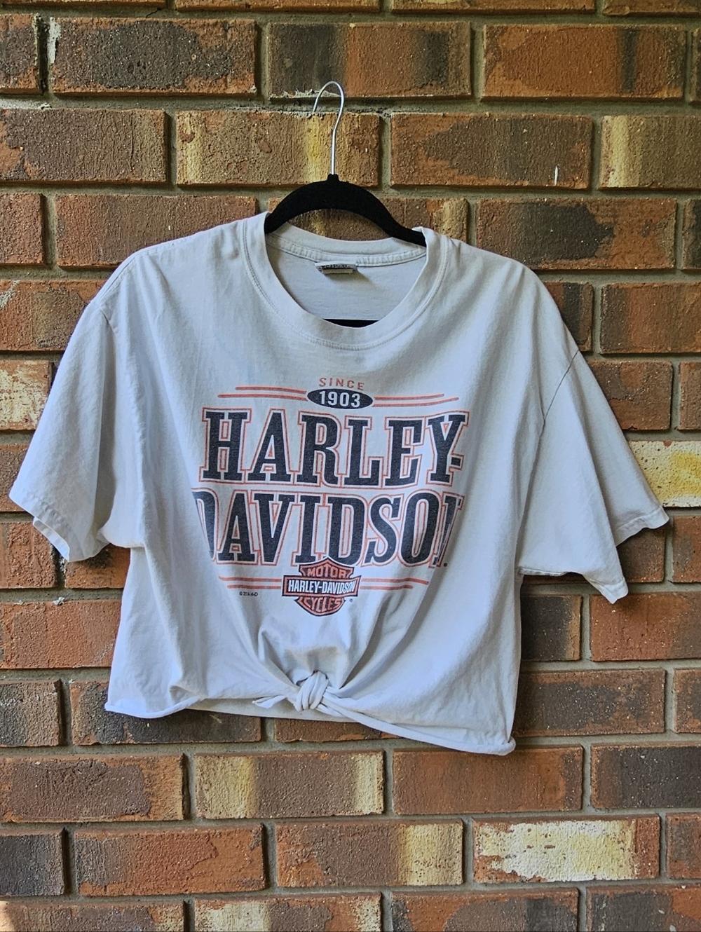 Harley-Davidson White Crop Top